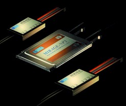 Двухканальный эмулятор MIRAGE-NC2/NP2 с двумя подами UniPod для ноутбуков со слотом PCMCIA CardBus/PC-card, настольных и промышленных ПК