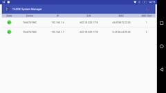 TASDK System Host Manager GUI application for Android® devices